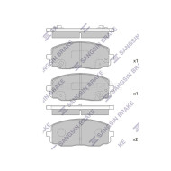 Колодки тормозные перед KIA PICANTO 04-/HYUNDAI I10 07- SANGSIN BRAKE