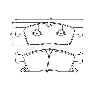 Колодки тормозные передн JEEP GRAND CHEROKEE 13- BREMBO