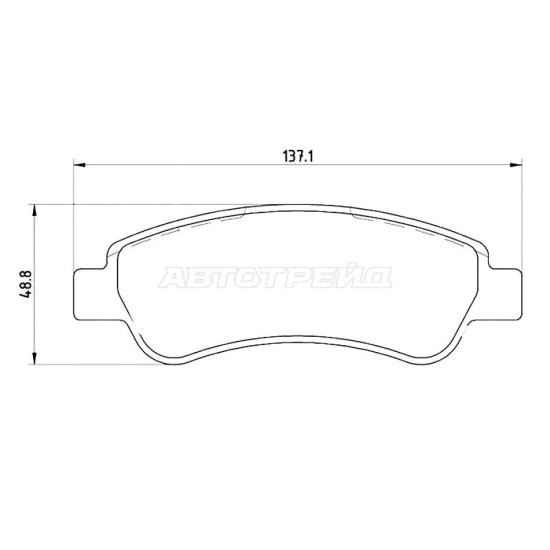 Колодки тормозные зад PEUGEOT BOXER/FIAT DUCATO/CITROEN JUMPER 06- BREMBO