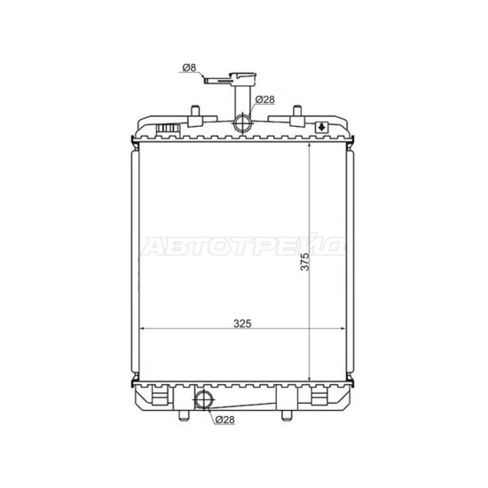 Радиатор CITROEN C1/PEUGEOT 107/TOYOTA AYGO 1.0 05- SAT