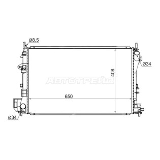 Радиатор OPEL VECTRA C/SIGNUM 1.6/1.8 02- SAT