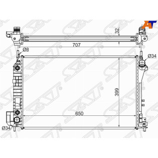 Радиатор SAAB 9-3 1.8/1.8T/2.0T/2.2TD 03-/OPEL VECTRA C/SIGNUM 2.0TD/2.2/2.2TD/3.2 03-/CADILLAC BLS SAT