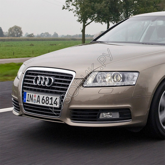 Передний бампер в цвет кузова Audi A6 C6 (2008-2010) рестайлинг Передний бампер в цвет кузова Audi A6 C6 (2008-2010) рестайлинг