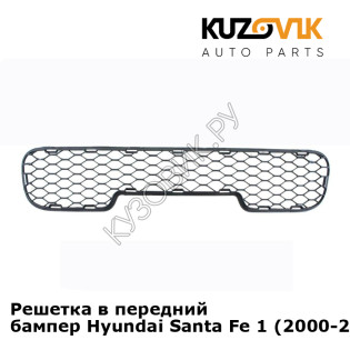 Решетка в передний бампер Hyundai Santa Fe 1 (2000-2012) KUZOVIK