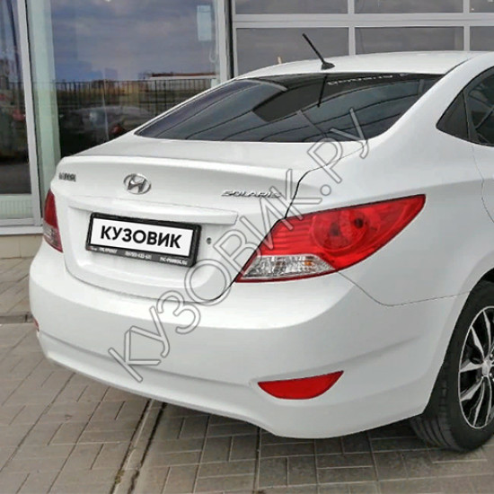 Бампер задний в цвет кузова Hyundai Solaris (2011-2014) седан