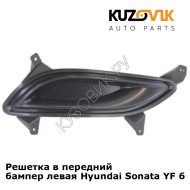 Решетка в передний бампер левая Hyundai Sonata YF 6 (2010-2014) KUZOVIK