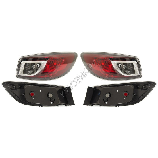 Фары противотуманные Мазда Мазда 3 Mazda Mazda-3 BL (2009-2012) комплект 2 штуки левая и правая DEPO высокое качество