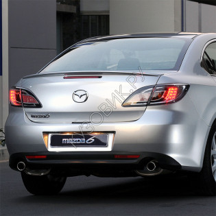 Бампер задний в цвет кузова Mazda 6 GH седан (2010-2013) рестайлинг