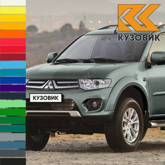 Бампер передний в цвет кузова Mitsubishi Pajero Sport 2 (2013-2015) рестайлинг Бампер передний в цвет кузова Mitsubishi Pajero Sport 2 (2013-2015) рестайлинг