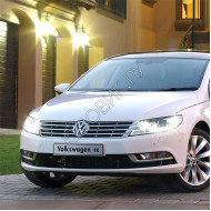 Бампер передний в цвет кузова Volkswagen Passat CC (2012-2017) рестайлинг с отв под омыватель и парктроники