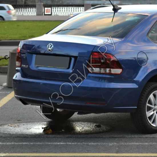 Бампер задний в цвет кузова Volkswagen Polo 5 (2014-2020) седан рестайлинг Бампер задний в цвет кузова Volkswagen Polo 5 (2014-2020) седан рестайлинг
